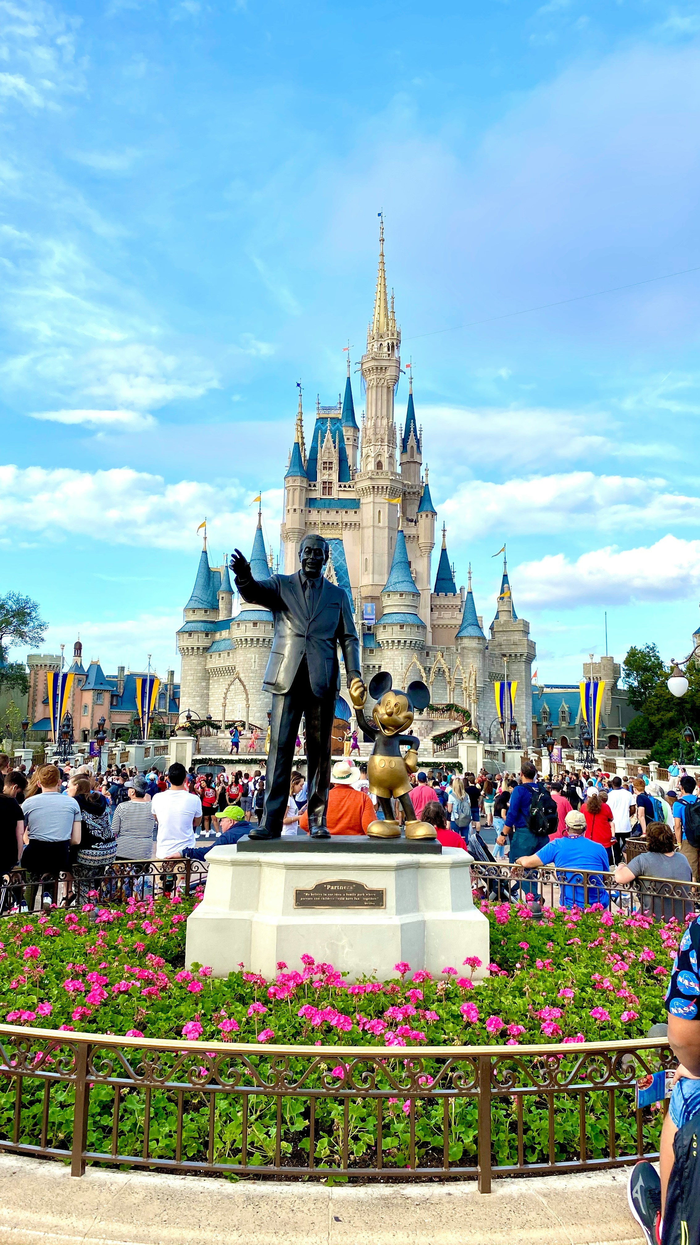 Cinderella Castle with Partners Statue