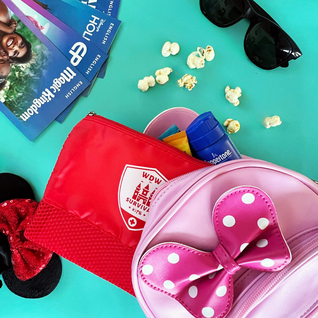 WDW Survival Kit in backpack